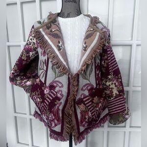 🌻-five-stitched by tina One of a kind tapestry and quilted jacket
